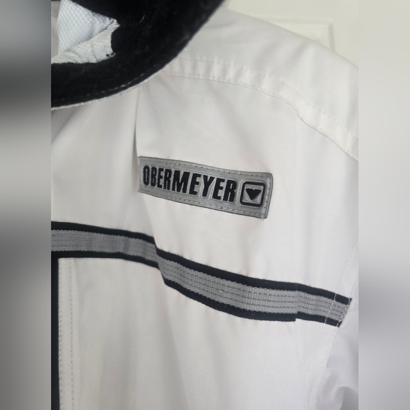 Obermeyer Black White Paris Ski Snowboarding Winter Jacket Coat Women’s sz 12 - Picture 10 of 17